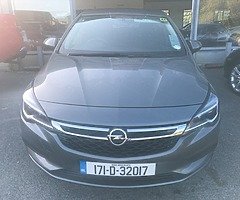 171 Opel Astra 1.6 CDTi SC 110 bhp 5 door only 46k miles. Tax €180 €12,950 - Image 1/9