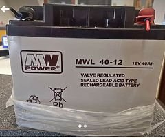 2 12v 40ah batterys for sale