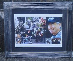 JOEY DUNLOP FRAMED HONDA POSTER PRINT - White Border - Isle of Man TT Ulster Grand Prix NW 200 - Image 3/3
