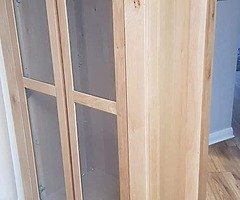 Oak table & chairs..matching unit for sale