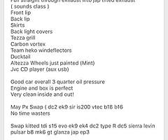 Toyota altezza looking for swaps for 08+ kitted diesel