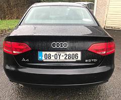 2008 Audi A4 2.0 Diesel Nct-07/19 & Tax-06/19 full service history - Image 3/10