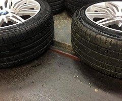 18” BMW SPIDERS STAGGERED GOOD TYRES NO CRACKS BENDS WELDS 5 series