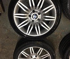 18” BMW SPIDERS STAGGERED GOOD TYRES NO CRACKS BENDS WELDS 5 series