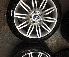 18” BMW SPIDERS STAGGERED GOOD TYRES NO CRACKS BENDS WELDS 5 series - Image 3/4