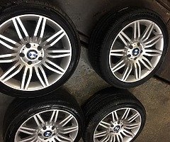 18” BMW SPIDERS STAGGERED GOOD TYRES NO CRACKS BENDS WELDS 5 series - Image 4/4
