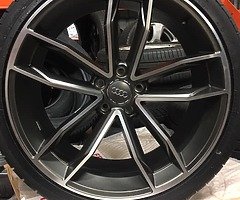 20” AUDI RS5 ALLOY WHEELS AND TYRES BRAND NEW A4 A5 A6