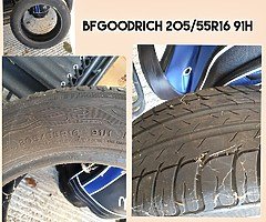 2 tyres were used for 1 month on an Audi a4