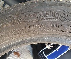 2 tyres were used for 1 month on an Audi a4