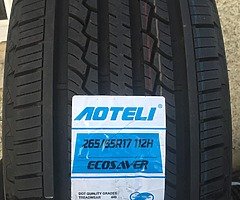 New tyres