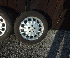 Mercedes Alloys With Tyres
