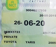 Mint 2005 Toyota Yaris 1 litre NCT June 2020 - Image 5/7