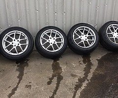 Set of 18” AVA ALLOY WHEELS SUIT RENAULT TRAFFIC VIVARO VAN TYRES