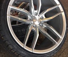 19” veemann VFS28 alloy wheels and tyres staggered brand new 5x112 fitment