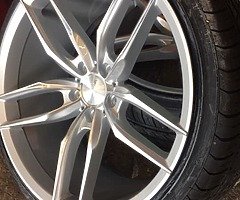 19” veemann VFS28 alloy wheels and tyres staggered brand new 5x112 fitment