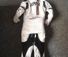 Honda one piece leather race suit