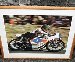 Giacomo AGOSTINI Large Framed Photo - Motorcycle Racing Isle of Man TT IOM TT Joey Dunlop Ulster GP