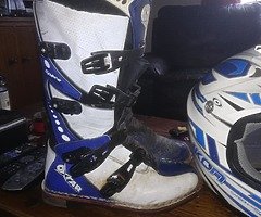 Motocross helmet boots and armour