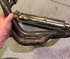 Yamaha R6 5eb 99-02 micron stainless race exhaust full system. - Image 3/6