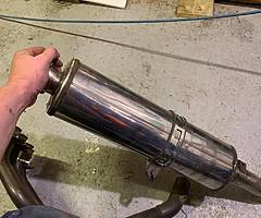 Yamaha R6 5eb 99-02 micron stainless race exhaust full system. - Image 4/6