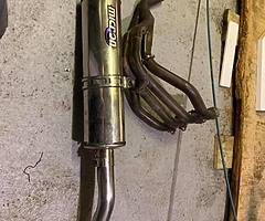 Yamaha R6 5eb 99-02 micron stainless race exhaust full system. - Image 6/6