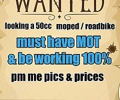 50cc roadbike or moped