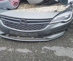 Opel Astra front headlights bumper grill