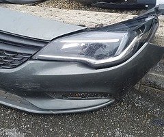 Opel Astra front headlights bumper grill