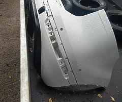 VW Touareg 2016 R Line rear bumper in white.