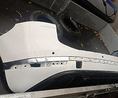 VW Touareg 2016 R Line rear bumper in white.