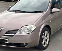 Nissan primera 2007 , automatic transmission, petrol , 1.8 lit engine