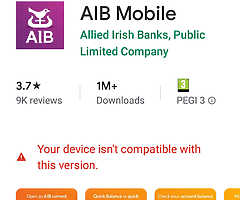 HAS THIS HAPPENED TO YOU.? When using aib phone app?