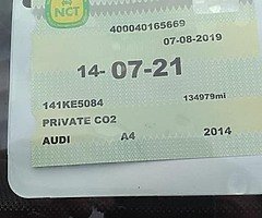 2014 Audi a4 tested and tax