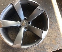 20” AUDI TTRS ALLOY WHEELS WITH BRAND NEW TYRES 5x112
