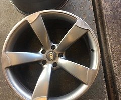 20” AUDI TTRS ALLOY WHEELS WITH BRAND NEW TYRES 5x112