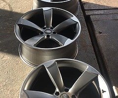 20” AUDI TTRS ALLOY WHEELS WITH BRAND NEW TYRES 5x112 - Image 5/5