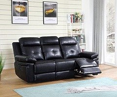 Sofas new lather 3+2sets have color grey black brown - Image 7/10