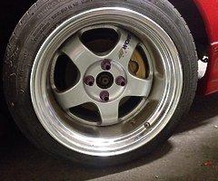 Bc coilovers and work meisters