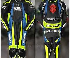 Suzuki leather motorbike suit