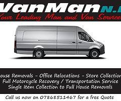 Removals - Man & Van for Hire - Collections - Motorcycle Transportation