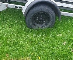 3 bike broniss galvanised trailer for sale
