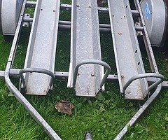 3 bike broniss galvanised trailer for sale