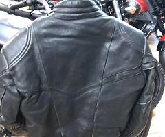 Akito leather motorcycle jacket hardly worn £45