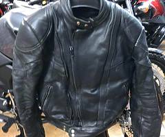 Akito leather motorcycle jacket hardly worn £45