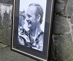 MIKE HAILWOOD Framed Photo - Isle of Man TT Ulster Grand Prix NW200 IOM TT BSB MotorBike Joey Dunlop