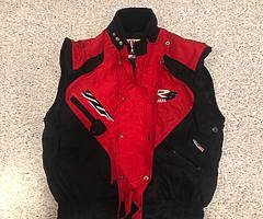YZF Yamaha R6 Red & Black Motorbike Motorcycle Jacket Body-warmer Size Large