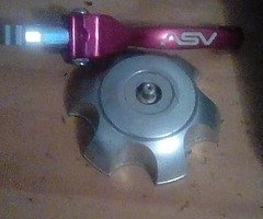 Pitbike cap and asv brake leaver