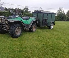 Kawasaki klf 300 and dog box for sale need gone - Image 4/6