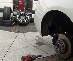 Mobile tyre init. Professional tyre fitting beside your home or office. New tyres for sale.