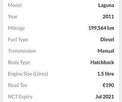 2011 Renault Laguna Finance this car from €29 P/W - Image 10/10